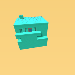 a dog for a building inside a ball