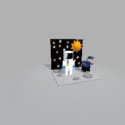 my astronaut with his rover