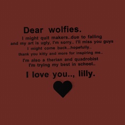 Bye Wolfies...