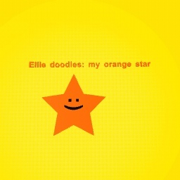 Ellie's orange star plush