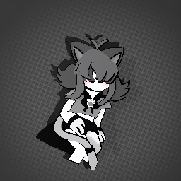 Grey emo kitty girl!