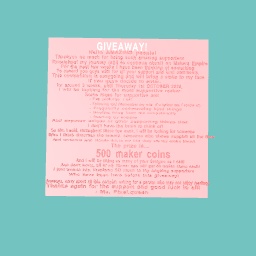GIVEAWAY! 'CLICK HERE!'