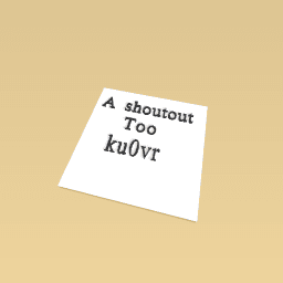 A shoutout