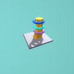 Rainbow flying stool chair