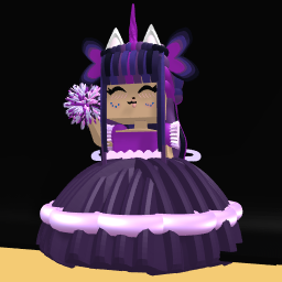 The cute purple queen
