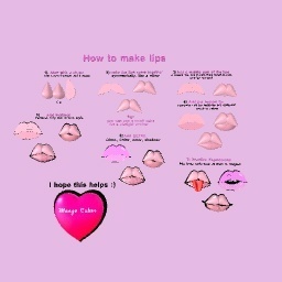 ♡ How To Make Lips ♡