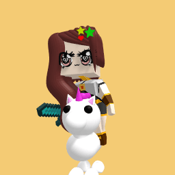 Cool girl unicorn forse