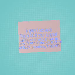 THINKS FOR THE SUPPORT <33333