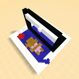 Pool with volly ball and person and net