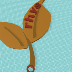 hanging leaf name tag!