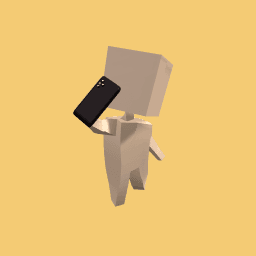 Naked person holding a iphone