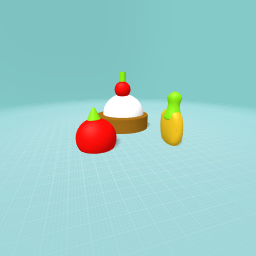 Ice cream with fruties