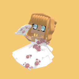 Flower bride dress girl