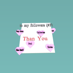 thank you my followers