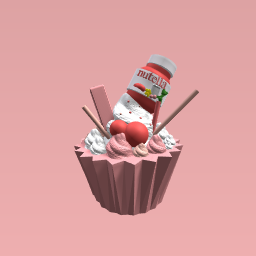 Strawberry nutella cupcake