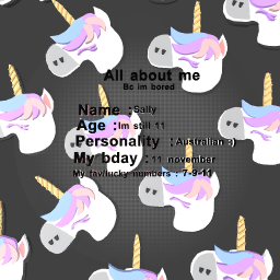 all about me ☆*:.｡. o(≧▽≦)o .｡.:*☆