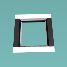 roofless black and white house