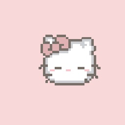 Hello kitty pixel art <3