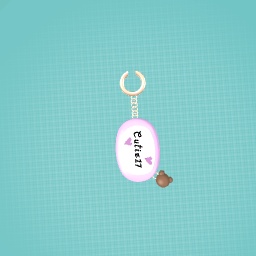 Name keychain with bear