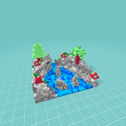 River by a forest