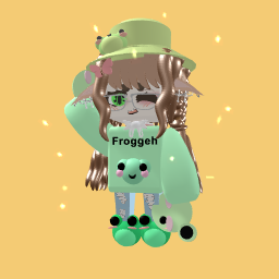 my new oc  chibi froggy kid <33