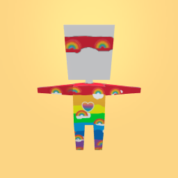 Rainbow PJs with sleeping mask