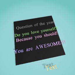 You are awesome