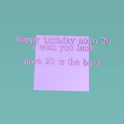 happy birthday noro 20