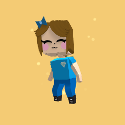 blue clothes girl 