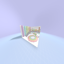 aesthetic pastel rainbow bedroom!
