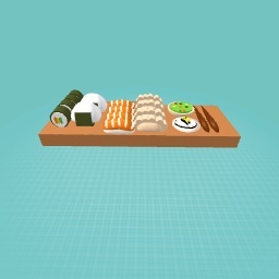 Healthy sushi platter