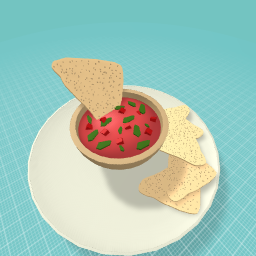 Corn chips and sauce