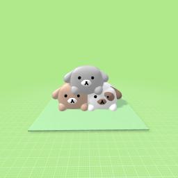 Meet my 3 dog plushies!