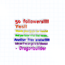 50 followers!!!!