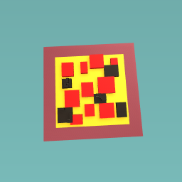 Pizza with olives and peperony