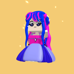 A pink and blue girl