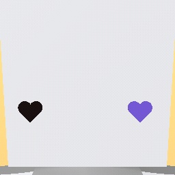 Black-Purple Hearts