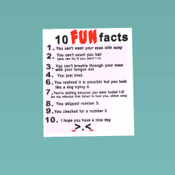 10 super duper fun facts