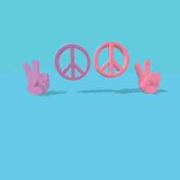 Healthy peace sign snacks