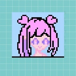 Anime Girl (Pixel art)Edited