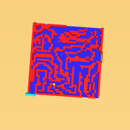 a crazy red maze