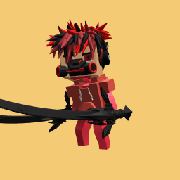 Ninja rojo sin mascara