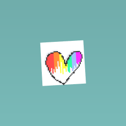A heart is a rainbow
