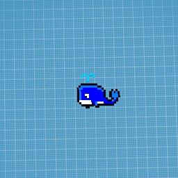 Whale pixel art