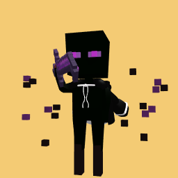 Enderman (With jacket And sword and a shield 