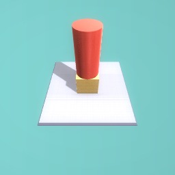 a cake with a giant candle idk