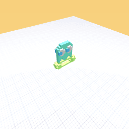 Pack man riding a skate board