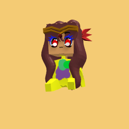 The beautiful girl in there world