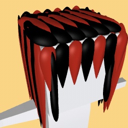Black and red hair