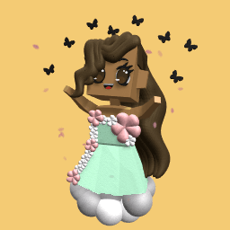 Mint flower dress
